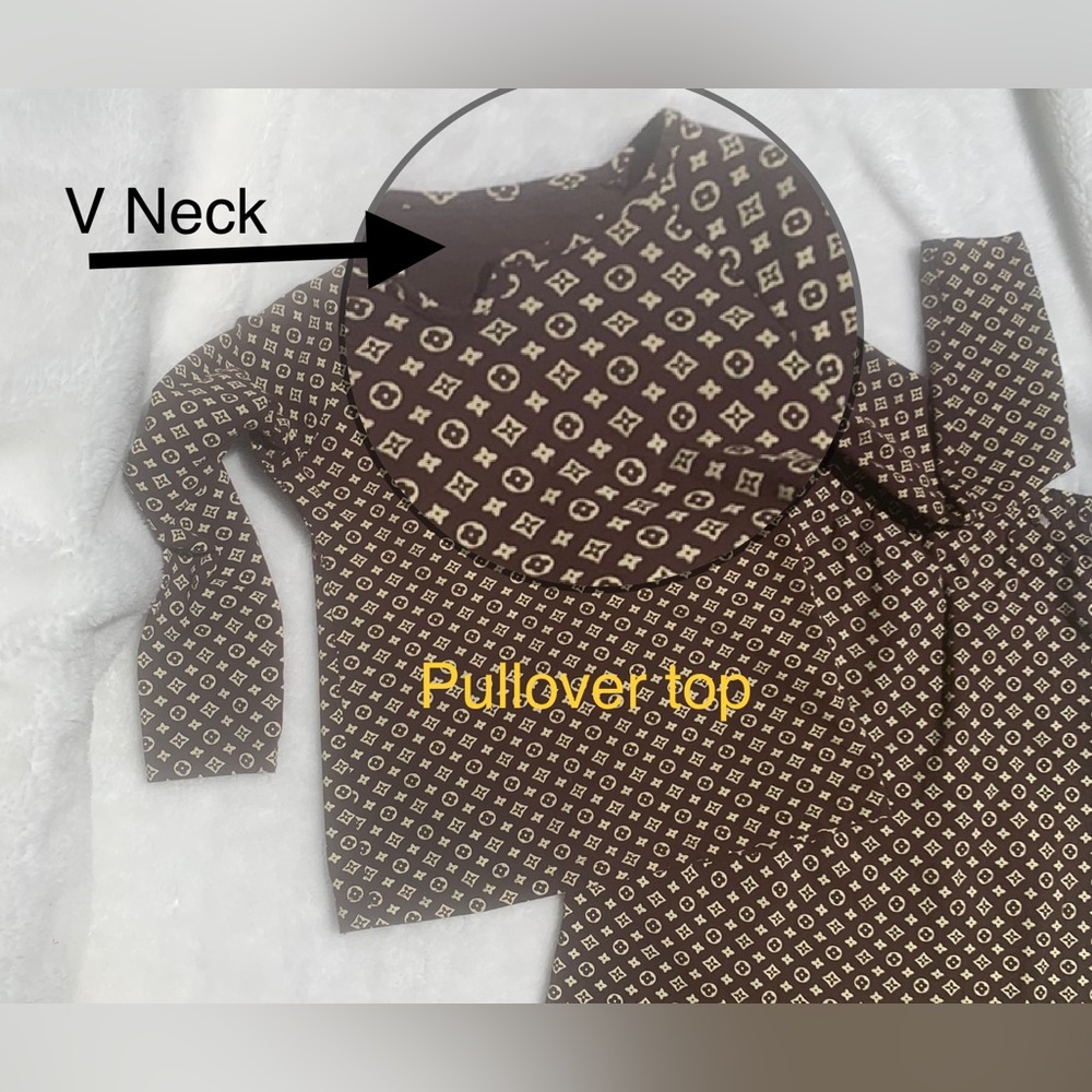 LOGO VL ⭐️ Bronze Brown 🌟 EUC - 2 piece Knit MIDI skirt &  top ⭐️ CLEAN - Picture 9 of 14